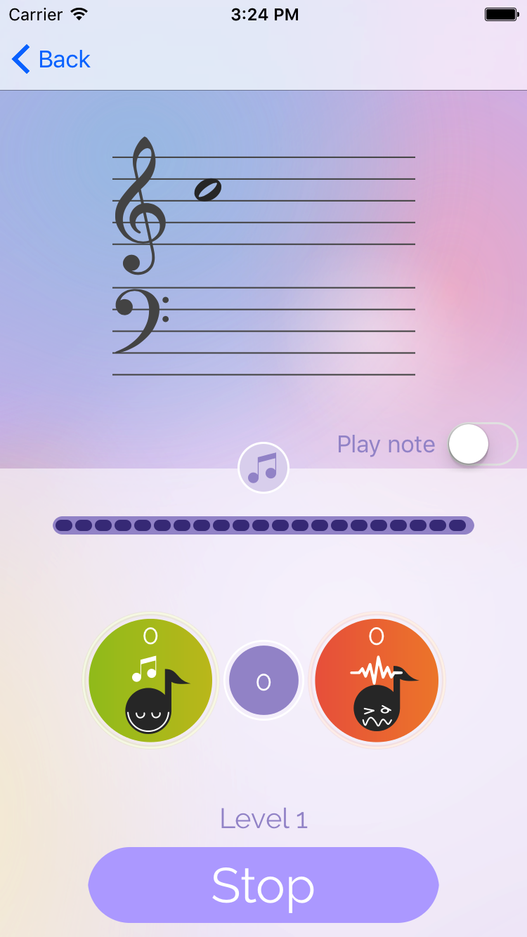 Simple Music Note Workout application Screenshot 4
